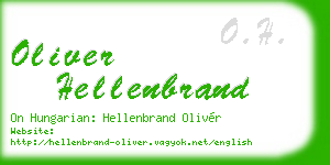oliver hellenbrand business card